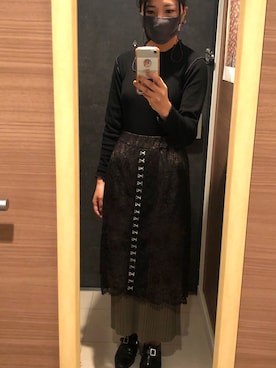 「Ameri（アメリ）のアイテム」を使った、せりさん（レディース・155cm）の秋コーディネート
