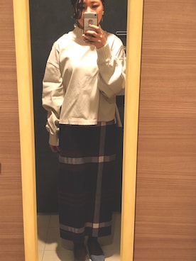 「gargle（ガーグル）のアイテム」を使った、せりさん（レディース・155cm）の冬コーディネート