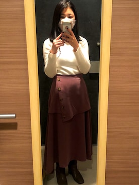 「gargle（ガーグル）のアイテム」を使った、せりさん（レディース・155cm）の冬コーディネート