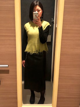 「urge：（アージコロン ）のアイテム」を使った、せりさん（レディース・155cm）の春コーディネート