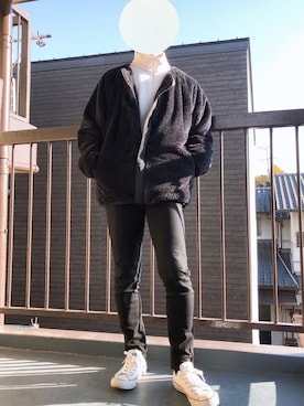 「unrelaxing（アンリラクシング）のアイテム（ブルゾン）」を使った、こーさん（メンズ・172cm）の秋コーディネート