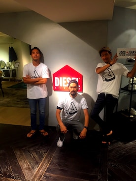「diesel denim」｜SHOさん（メンズ・177cm）の夏コーディネート