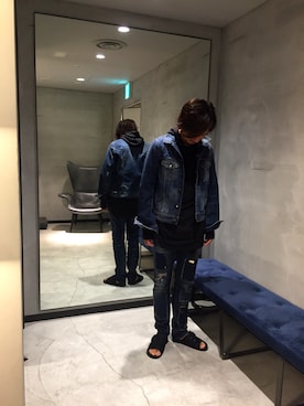 「DIESEL OSAKA」｜「アイテム（ジャケット/アウター）」を使った、SHOさん（メンズ・177cm）の夏コーディネート