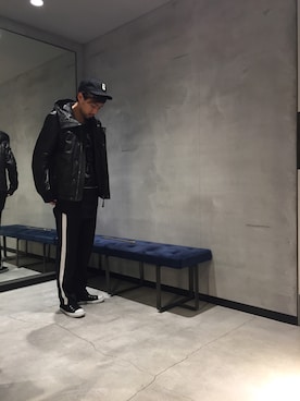 「DIESEL OSAKA」｜「アイテム（ブルゾン）」を使った、SHOさん（メンズ・177cm）の秋コーディネート