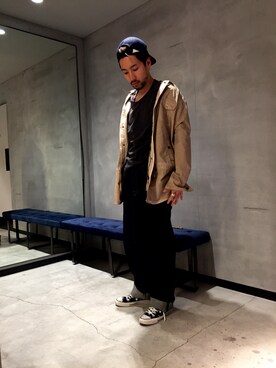 「DIESEL OSAKA」｜「アイテム（その他アウター）」を使った、SHOさん（メンズ・177cm）の春コーディネート