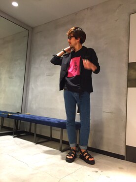 「DIESEL OSAKA」｜「アイテム（ジャケット/アウター）」を使った、SHOさん（メンズ・177cm）の春コーディネート