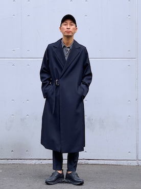 「Lui's（ルイス）のアイテム（トレンチコート）」を使った、Shunsuke Itoさん（メンズ・173cm）の秋コーディネート