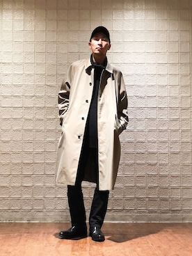「Lui's（ルイス）のアイテム（トレンチコート）」を使った、Shunsuke Itoさん（メンズ・173cm）の秋コーディネート