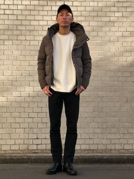 「Lui's（ルイス）のアイテム（ダウンジャケット/コート）」を使った、Shunsuke Itoさん（メンズ・173cm）の秋コーディネート