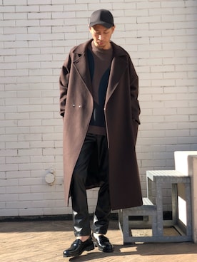 「SUPERTHANKS（スーパーサンクス）のアイテム」を使った、Shunsuke Itoさん（メンズ・173cm）の秋コーディネート