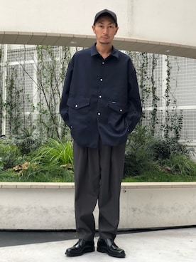 「URU（ウル）のアイテム」を使った、Shunsuke Itoさん（メンズ・173cm）の冬コーディネート