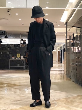 「ISHMM（イシュム）のアイテム」を使った、Shunsuke Itoさん（メンズ・173cm）の冬コーディネート