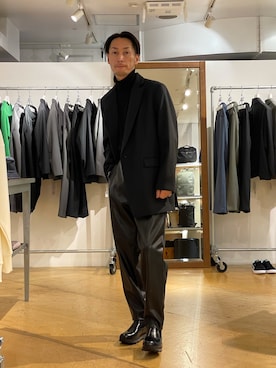 「Tomo & Co（トモアンドシーオー）のアイテム」を使った、Shunsuke Itoさん（メンズ・173cm）の冬コーディネート