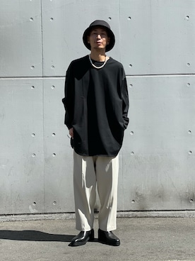 「Lui's（ルイス）のアイテム（帽子）」を使った、Shunsuke Itoさん（メンズ・173cm）の春コーディネート