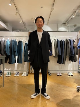 「Addict CONVERSE（アディクト　コンバース）のアイテム」を使った、Shunsuke Itoさん（メンズ・173cm）の春コーディネート