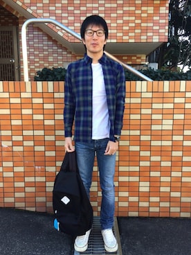 「KSUBI（スビ）のアイテム」を使った、Daisuke Aさん（メンズ・168cm）の秋コーディネート