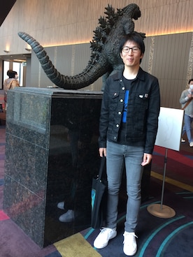 「JOHN LAWRENCE SULLIVAN（ジョンローレンスサリバン）のアイテム（デニムジャケット）」を使った、Daisuke Aさん（メンズ・168cm）の春コーディネート