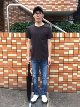 「KSUBI（スビ）のアイテム」を使った、Daisuke Aさん（メンズ・168cm）の夏コーディネート