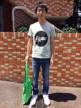 「KSUBI（スビ）のアイテム」を使った、Daisuke Aさん（メンズ・168cm）の夏コーディネート