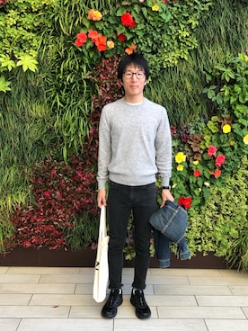 「ボタニカル」｜「アイテム（アナログ腕時計）」を使った、Daisuke Aさん（メンズ・168cm）の秋コーディネート