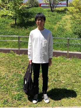 「TAKAHIROMIYASHITATheSoloIst.（タカヒロミヤシタザソロイスト）のアイテム（デニムパンツ）」を使った、Daisuke Aさん（メンズ・168cm）の春コーディネート