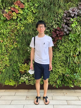 「ボタニカル」｜「アイテム（サンダル）」を使った、Daisuke Aさん（メンズ・168cm）の夏コーディネート