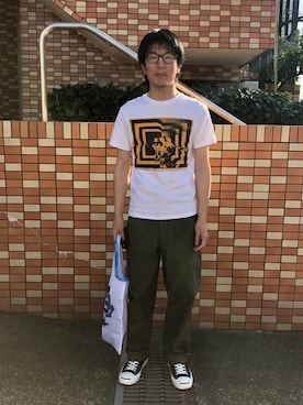 「BRAIN DEAD（ブレインデット）のアイテム（トップス）」を使った、Daisuke Aさん（メンズ・168cm）の春コーディネート