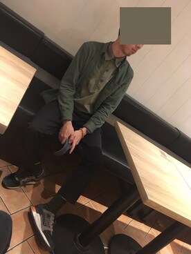 「PULL&BEAR（プルアンドベア）のアイテム（デニムジャケット）」を使った、五里朝晖さん（メンズ・168cm）の冬コーディネート