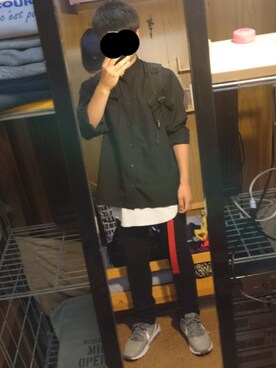 「ウイゴーのアイテム（タンクトップ、ホワイト系）」を使った、りよんさん（メンズ・163cm）の夏コーディネート