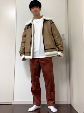 「improves（インプローブス）のアイテム（ブルゾン）」を使った、たくみさん（メンズ・171cm）の秋コーディネート