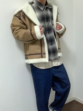 「improves（インプローブス）のアイテム（ブルゾン）」を使った、たくみさん（メンズ・171cm）の冬コーディネート