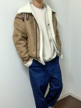 「improves（インプローブス）のアイテム（ブルゾン）」を使った、たくみさん（メンズ・171cm）の冬コーディネート
