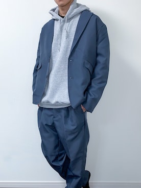 「ASTRONOMY（アストロノミー）のアイテム（テーラードジャケット）」を使った、たくみさん（メンズ・171cm）の冬コーディネート