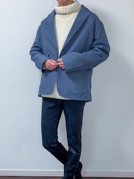 「ASTRONOMY（アストロノミー）のアイテム（テーラードジャケット）」を使った、たくみさん（メンズ・171cm）の冬コーディネート