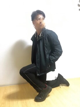 「COMME CA ISM（コムサイズム）のアイテム（ブルゾン）」を使った、Alex さん（メンズ・173cm）の秋コーディネート
