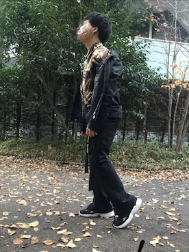 「COMME CA ISM（コムサイズム）のアイテム（ブルゾン）」を使った、Alex さん（メンズ・168cm）の冬コーディネート