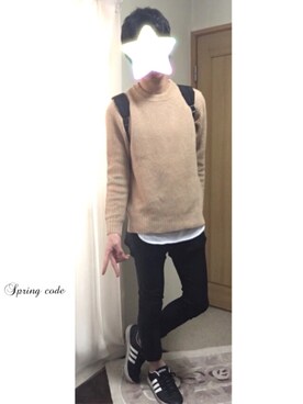 「SOYOUS（ソユーズ）のアイテム（パンツ）」を使った、りょうぽんさん（メンズ・173cm）の春コーディネート