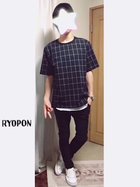 「SOYOUS（ソユーズ）のアイテム（パンツ）」を使った、りょうぽんさん（メンズ・173cm）の夏コーディネート