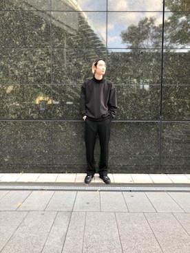 「ユナイテッドアローズ」｜「アイテム（スウェット）」を使った、Syunsuke Mizuhataさん（メンズ・185cm）の秋コーディネート