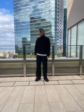 「ユナイテッドアローズ」｜「アイテム（スラックス）」を使った、Syunsuke Mizuhataさん（メンズ・185cm）の冬コーディネート