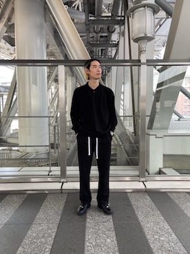 「ユナイテッドアローズ」｜「アイテム（スウェット）」を使った、Syunsuke Mizuhataさん（メンズ・185cm）の冬コーディネート