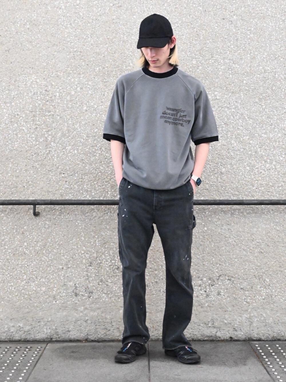 「ビューティ&ユース、beauty&youth、モンキータイム、ラングラー、ユナイテッドアローズ、MONKEY TIME、unitedarrows、WRANGLER」｜「MONKEY TIMEの＜monkey time＞ SOLID TWILL PL CAP/キャップ（キャップ、ブラック系）」を使った、Syunsuke Mizuhataさん（メンズ・185cm）の春コーディネートの1枚目の写真
