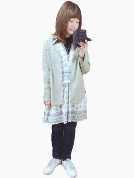 アズ☺︎さん（レディース・159cm）の春コーディネート