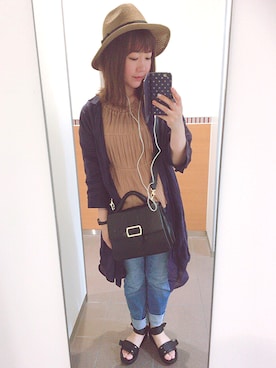 「アイテム（シャツワンピース）」を使った、アズ☺︎さん（レディース・159cm・20代）の春コーディネート
