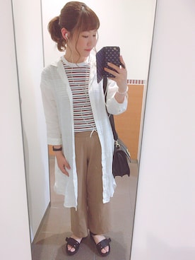 「アイテム（シャツワンピース）」を使った、アズ☺︎さん（レディース・159cm・20代）の春コーディネート