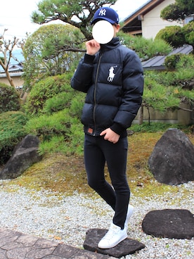 「レイヤードstyle」｜「アイテム（ダウンジャケット/コート）」を使った、Rgさん（メンズ・173cm）の冬コーディネート