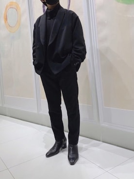「endevice（エンデヴァイス）のアイテム（シューズ）」を使った、つなたろうさん（メンズ・165cm）の冬コーディネート