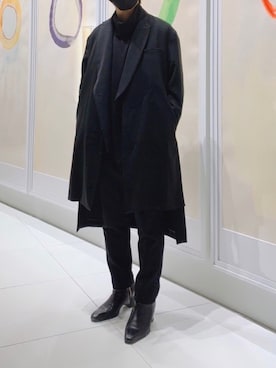 「endevice（エンデヴァイス）のアイテム（シューズ）」を使った、つなたろうさん（メンズ・165cm）の冬コーディネート