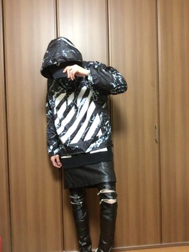 「アイテム（マウンテンパーカー）」を使った、624さん（メンズ・175cm）の冬コーディネート