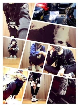 「off white（オフホワイト）のアイテム（その他）」を使った、624さん（メンズ・175cm）の冬コーディネート